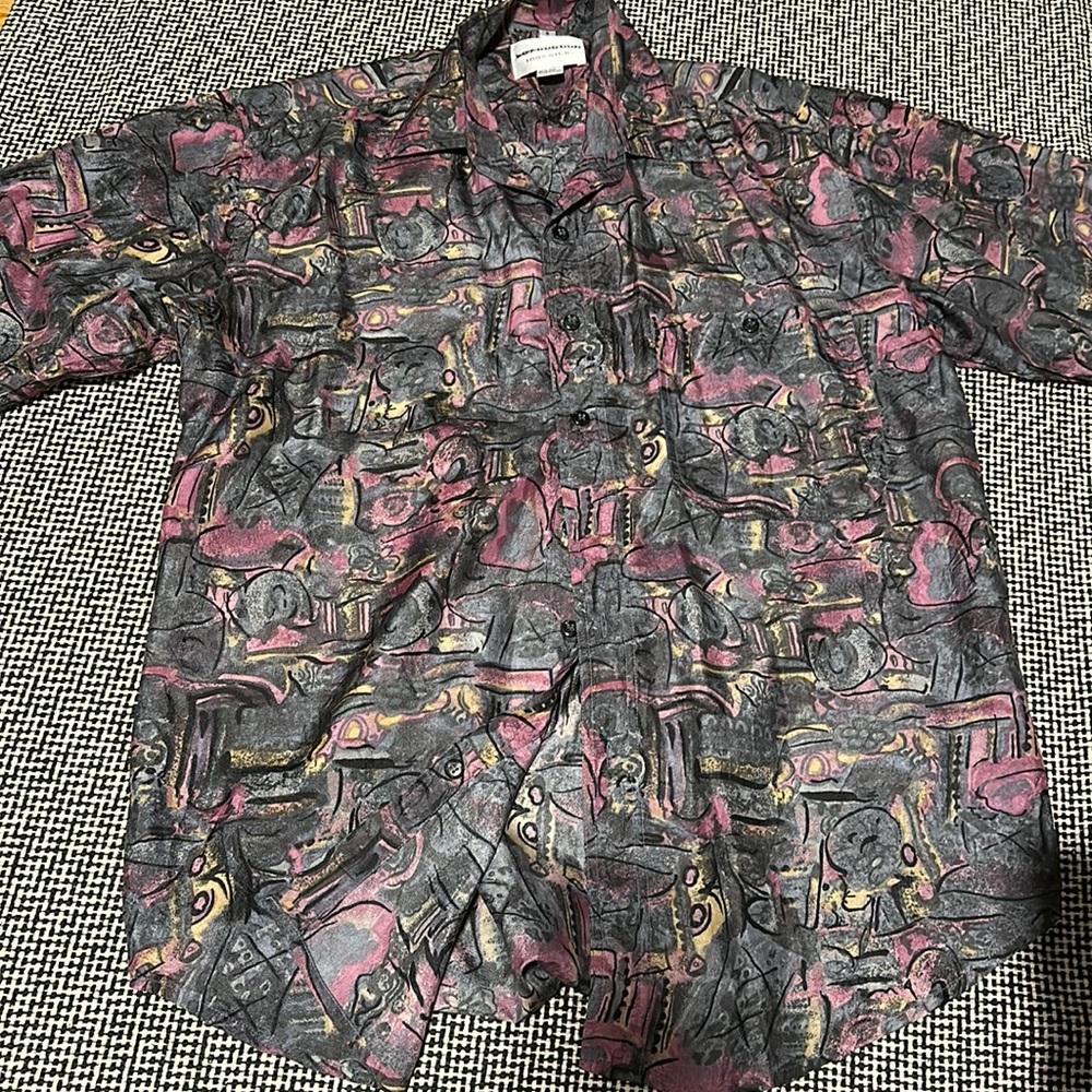 100% Silk Button Down Shirt
